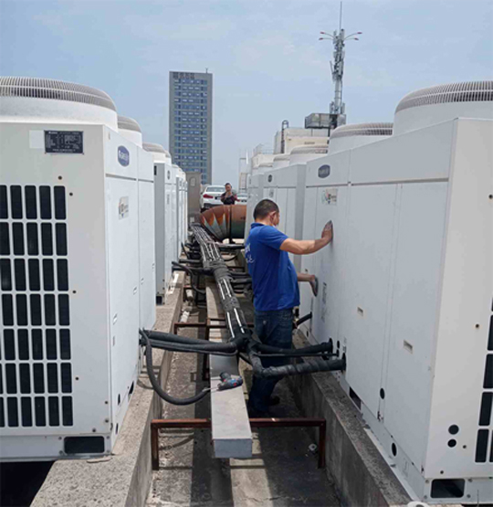 独山子中央空调制热和不制冷系统维修方法